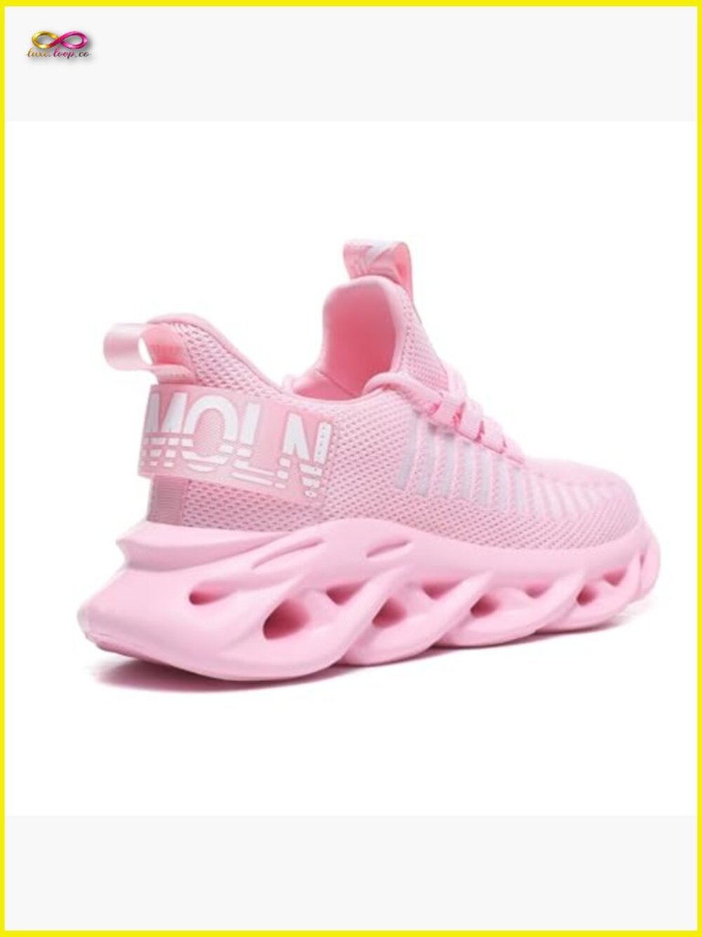 Mesh Walking Sneakers Casual Lace Up Athletic Shoes Lightweight Breathable - Picture 4 of 7